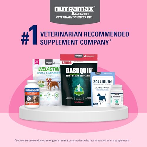 Nutramax Proviable Probiotics for Dogs and Cats, Daily Digestive Health Supplement with Multiple Strains of Bacteria, Cat and Dog Probiotics Plus Prebiotics, 80 Capsules