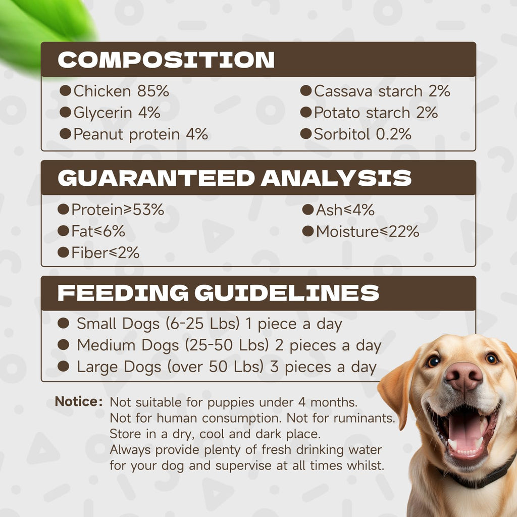 KUADELRO Chicken Jerky Dog Treats, Real Chicken Strips Dog Training Treats Soft Rawhide-Free Chews Healthy Snacks for Small Medium Large Breed 10.54oz