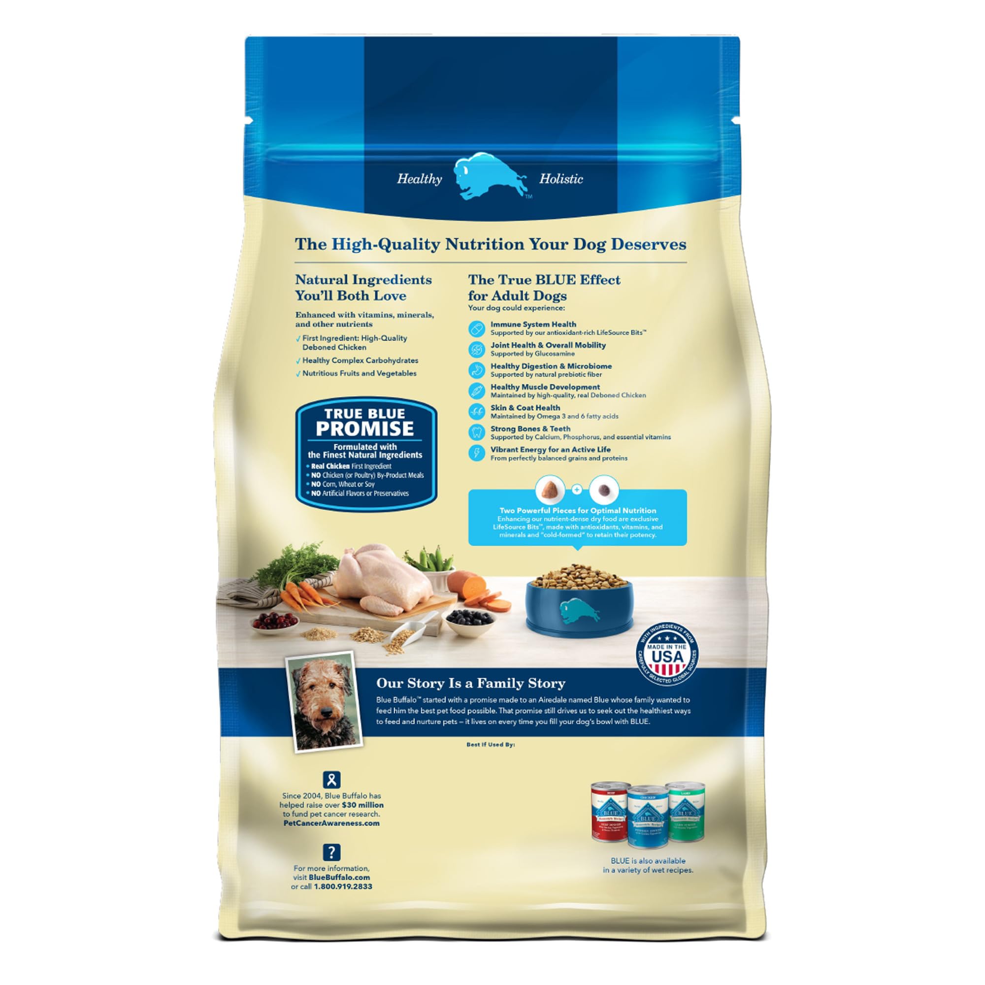 Blue Buffalo Life Protection Formula Natural Adult Dry Dog Food, Chicken and Brown Rice 5-lb Trial Size Bag