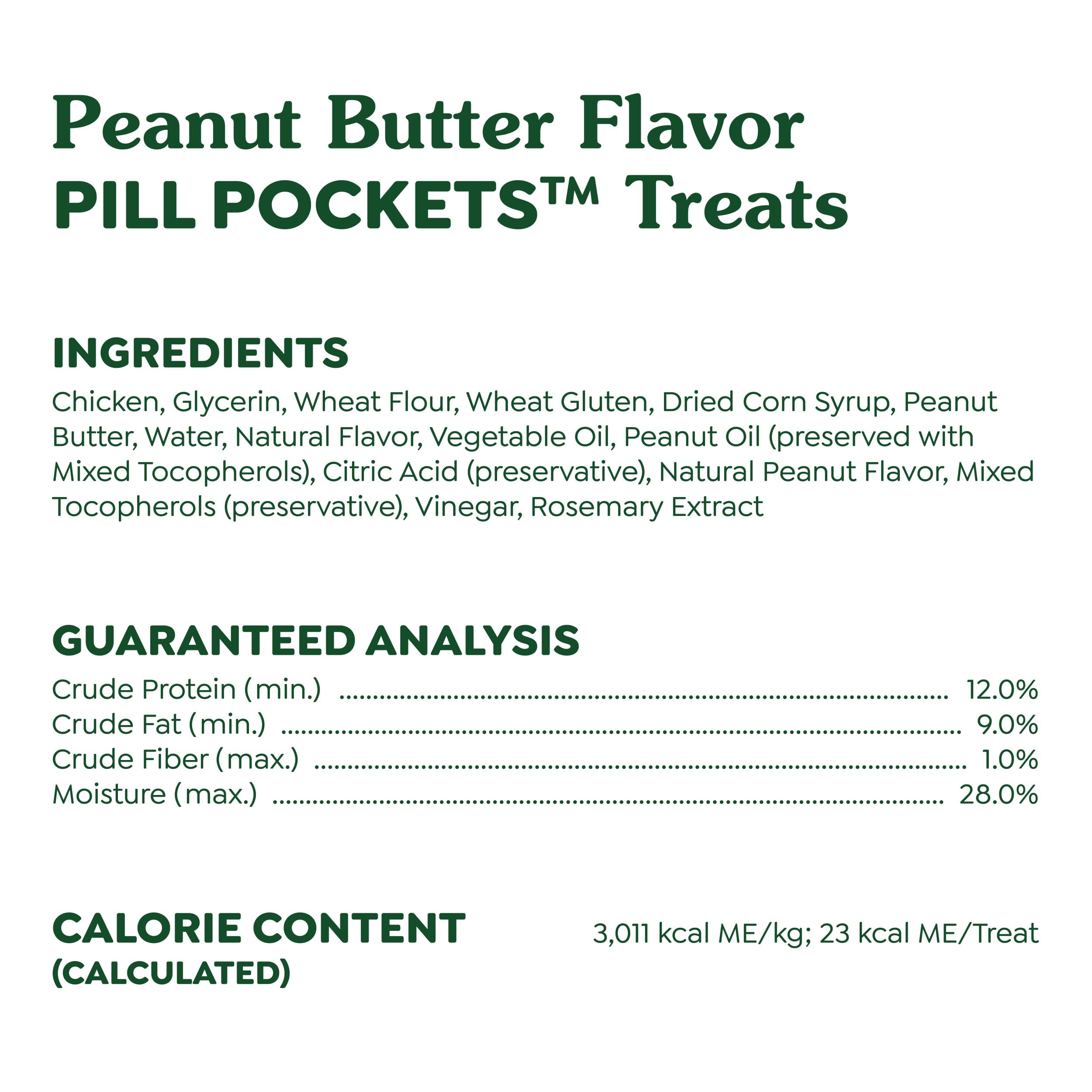 Greenies Pill Pockets for Dogs Large Size, Soft Dog Treats, with Real Peanut Butter, 15.8 oz. Pouch (60 Treats)