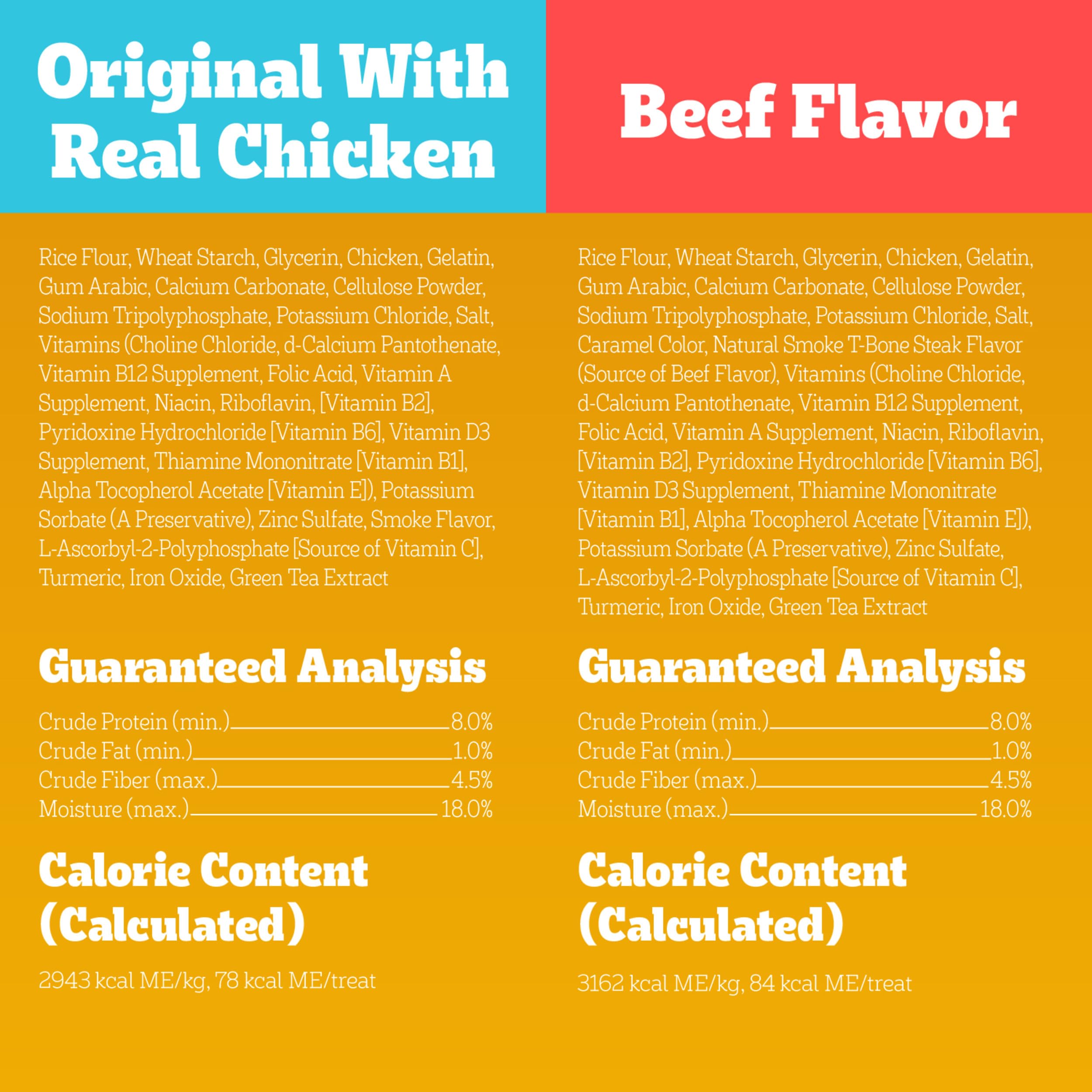 Pedigree Dentastix Large Breed Dog Treats, Original, Beef & Fresh Flavor, 2.73 lb. Variety Pack (51 Treats)