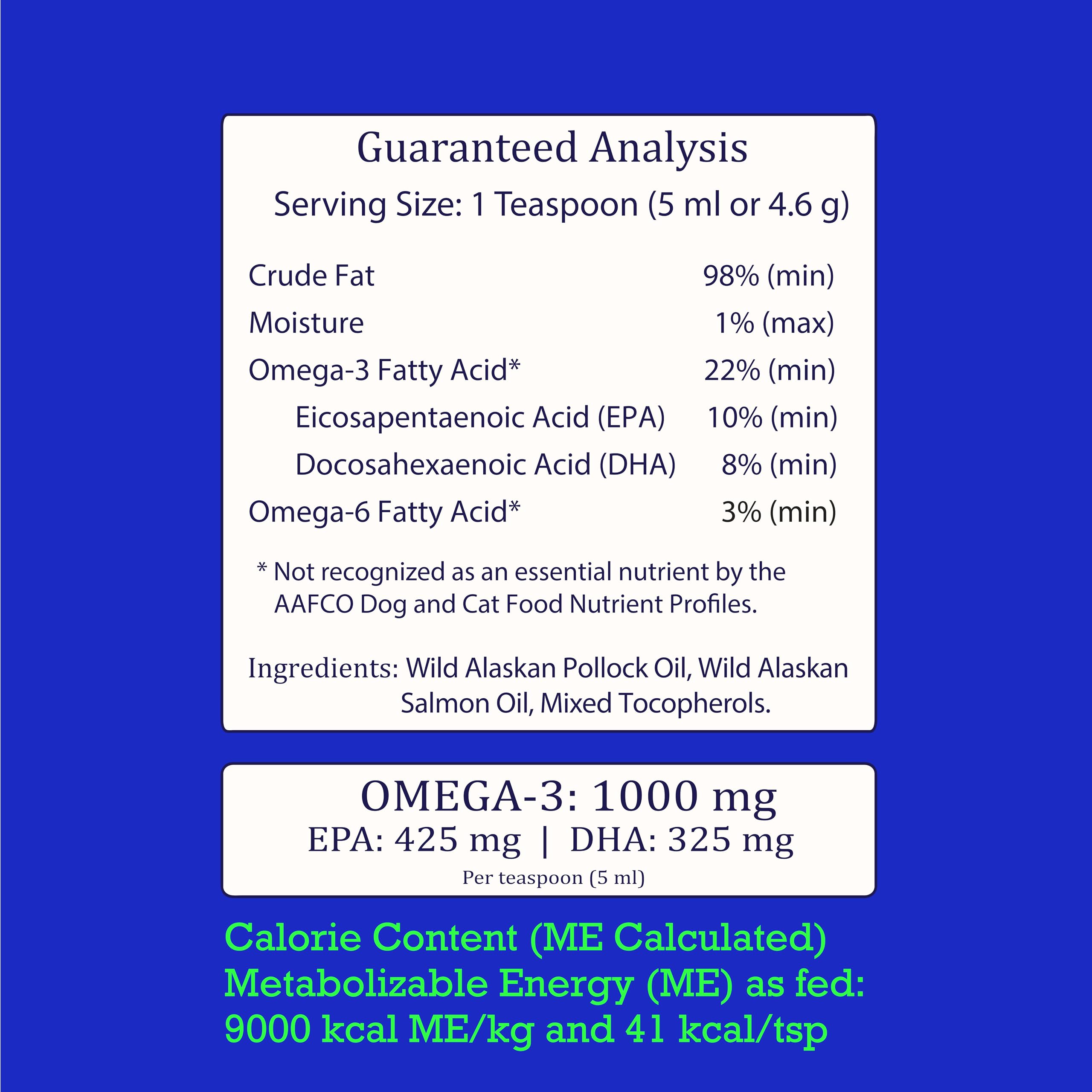 Wild Alaskan Salmon & Pollock Oil for Dogs – Itchy Skin, Shedding, Allergy & Joint Relief – NASC Certified Omega 3s – 16oz Liquid Food Topper – Club Hachiko