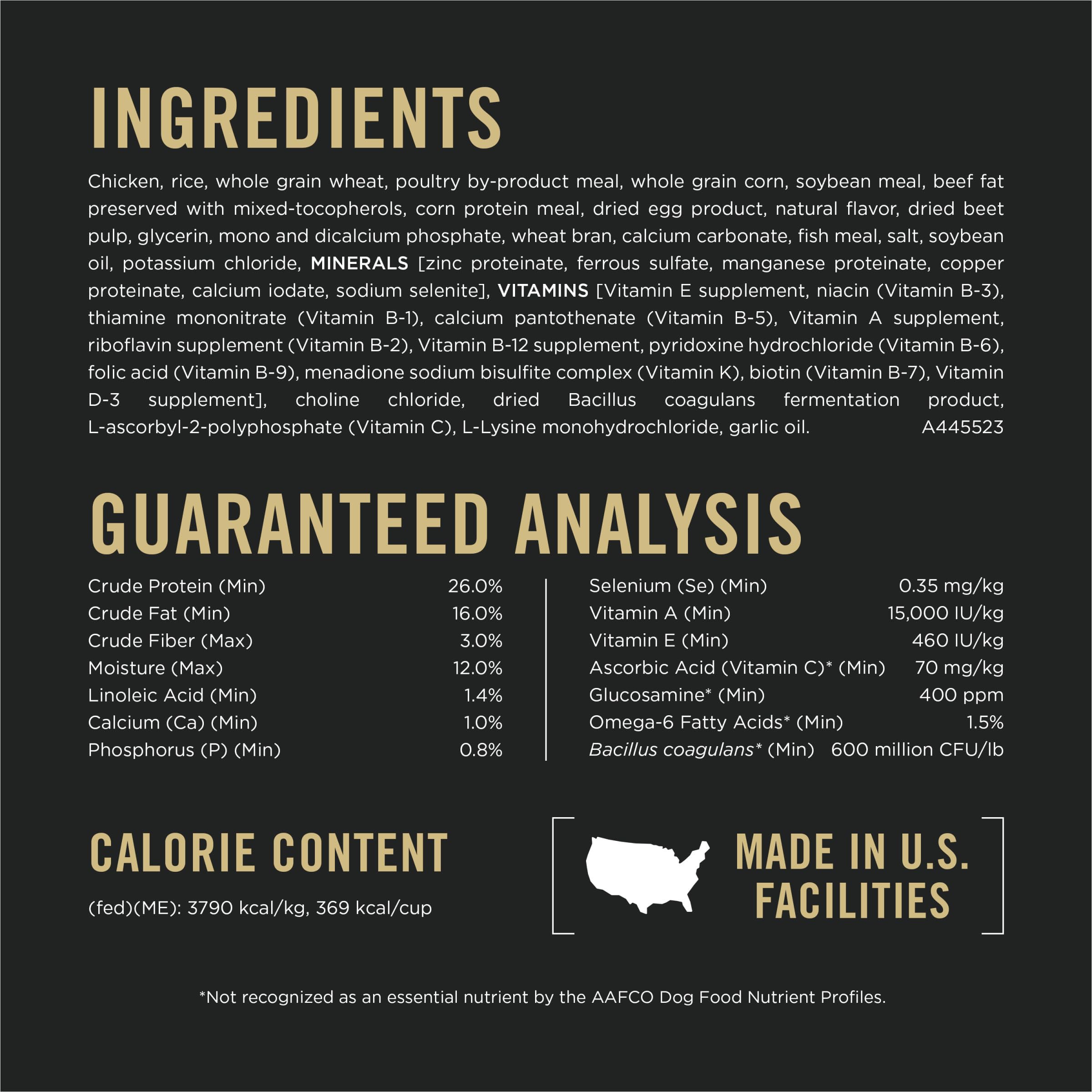 Purina Pro Plan Complete Essentials Shredded Blend Chicken and Rice Dog Food Dry Formula with Probiotics for Dogs - 35 lb. Bag