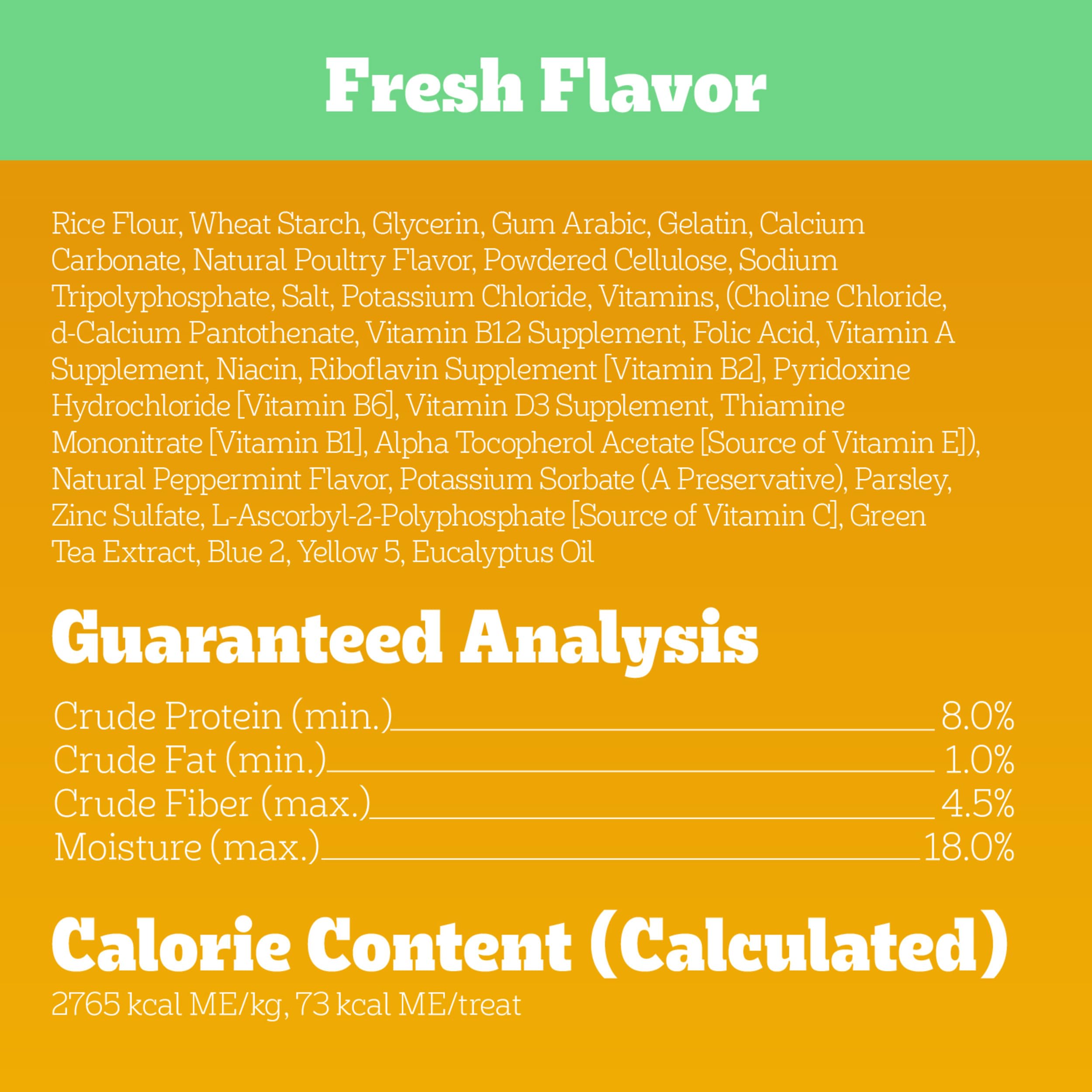 Pedigree Dentastix Large Breed Dog Treats, Original, Beef & Fresh Flavor, 2.73 lb. Variety Pack (51 Treats)