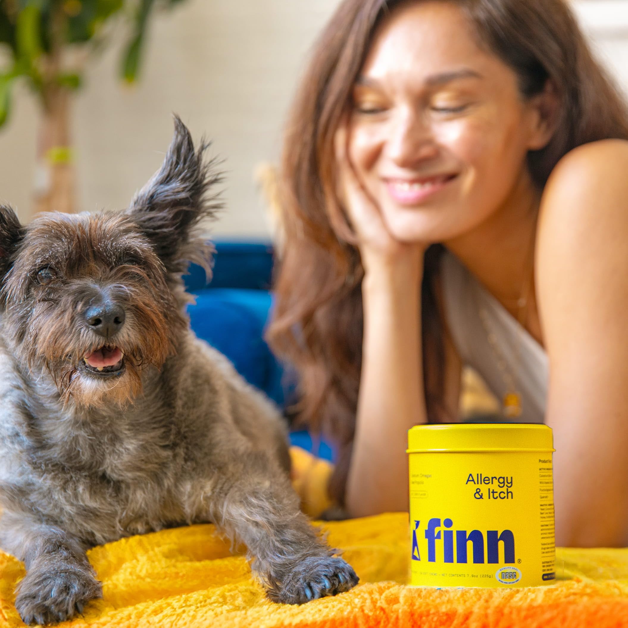 Finn Allergy & Itch for Dogs | Daily Support for Itchy Skin, Immune Health & Seasonal Allergies from Colostrum, Bee Propolis + Probiotics | 90 Soft Chews