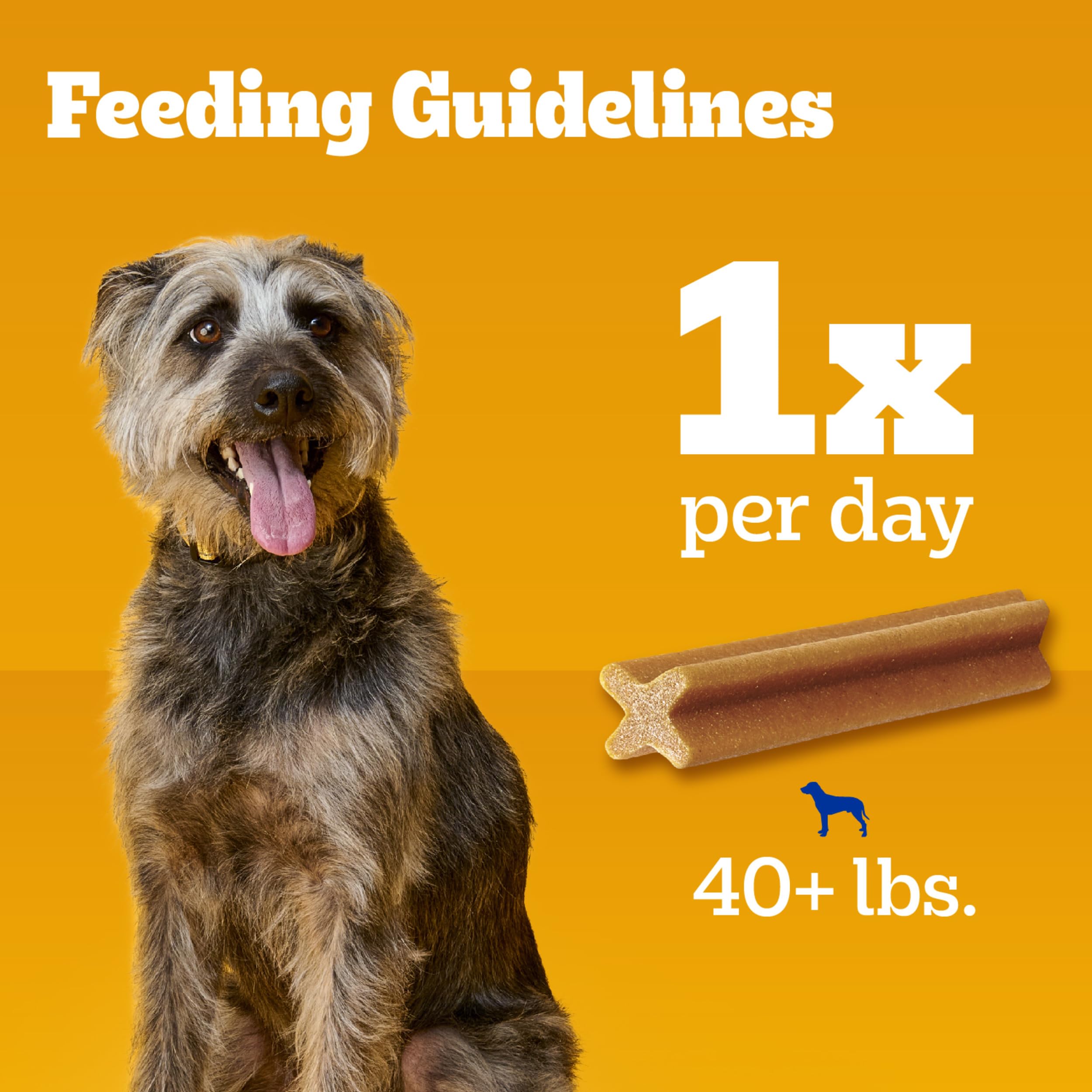 Pedigree Dentastix Large Breed Dog Treats, Original, Beef & Fresh Flavor, 2.73 lb. Variety Pack (51 Treats)