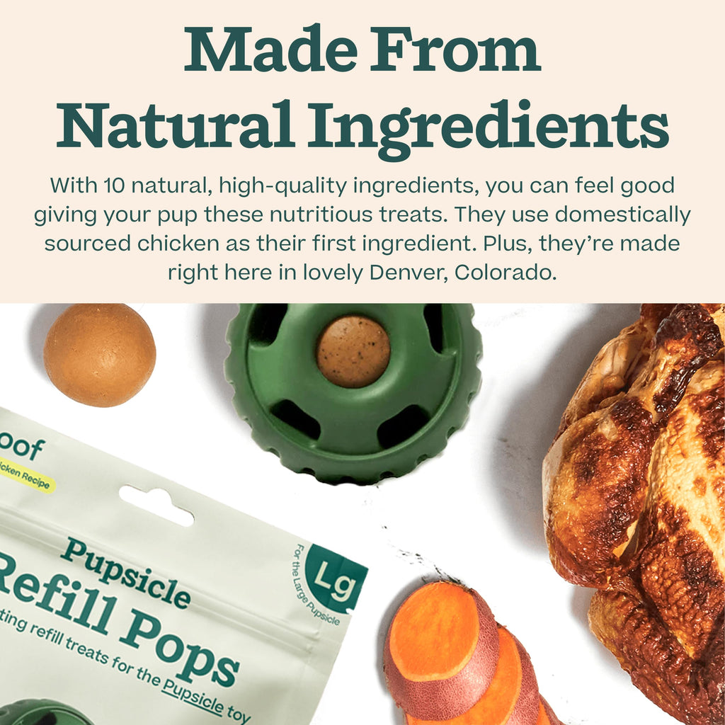 Woof Pupsicle Pops - Premade Long Lasting Dog Pupsicle Pop Treats